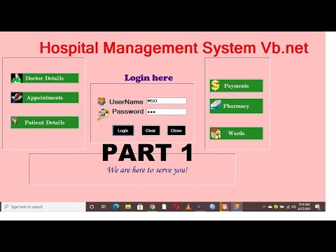 VB net Projects Hospital Management System Vb net Part 1 - YouTube