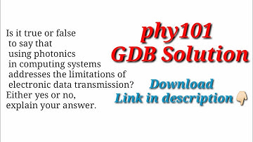 phy101 GDB Solution 2024 || Phy101 GDB solution spring 2024 || phy gdb