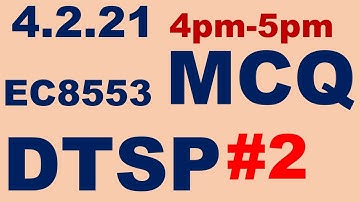 discrete time signal processing mcq | digital signal processing mcq | ec8553 mcq | CHORME TECH