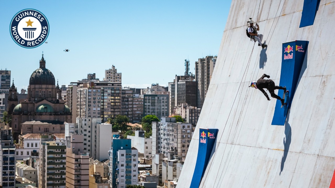 BIGGEST Skate Ramp Ever | Guinness World Records - YouTube