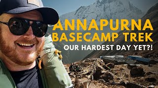 Our HARDEST Day on the Annapurna Circuit | ANNAPURNA BASE CAMP Trek Nepal