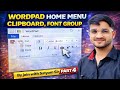 Wordpad Home Menu Clipboard, Font Group By join with Satyam Sir #computer#cut#copy#video#wordpad 💯😍