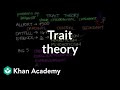 Trait theory | Behavior | MCAT | Khan Academy