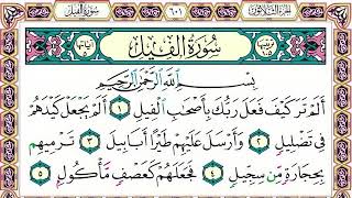 105 رقم سورة الفيل بصوت القارئ محمد الفقيه