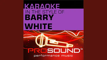 I'm Gonna Love You Just A Little More, Baby (Karaoke With Background Vocals) (In the style of...