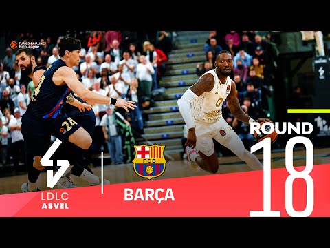 Barcelona rallies for road win over ASVEL! | Round 18, Highlights | Turkish Airlines EuroLeague