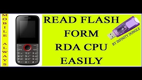 HOW TO READ FLASH FROM CHAINA FEATURES PHONE (RDA CPU)