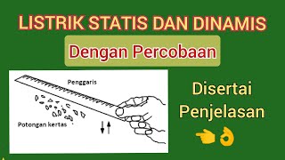 Percobaan Listrik STATIS  menggunakan Penggaris dan kertas