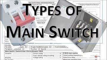 Hoofdschakelaartypen voor een elektrische installatie / Certificaat