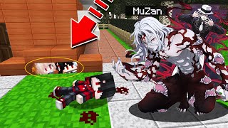 ถ้าเกิด!? ต้องซ่อนแอบหนี มุซัน ราชาอสูร จะรอดไหม!? (Minecraft ซ่อนแอบ)