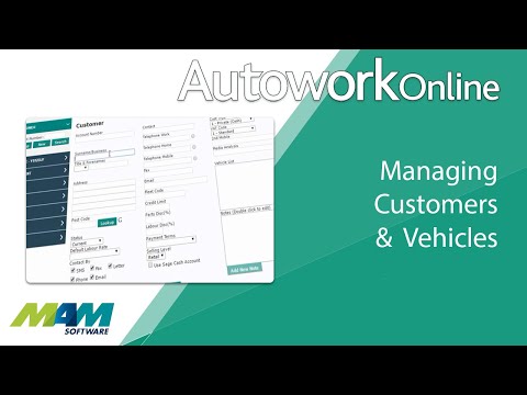 Autowork Online - managing customers and vehicles | MAM Software