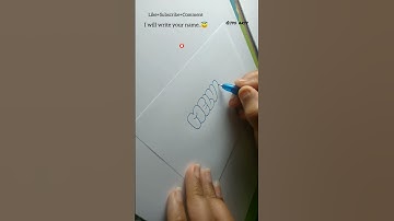 How to write MELVIN in bubble letters #shorts #tutorial #fyp