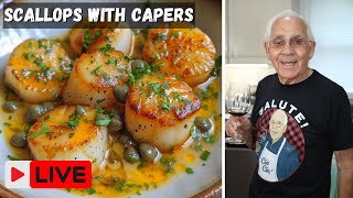 Scallops with Anchovies and Capers by Pasquale Sciarappa