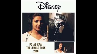 Priyanka Chopra While Doing Dubbing The Jungle Book 2016