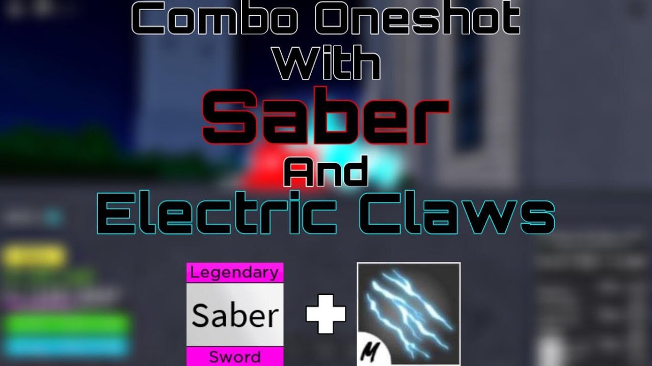combo ice + eletric claw +sabre