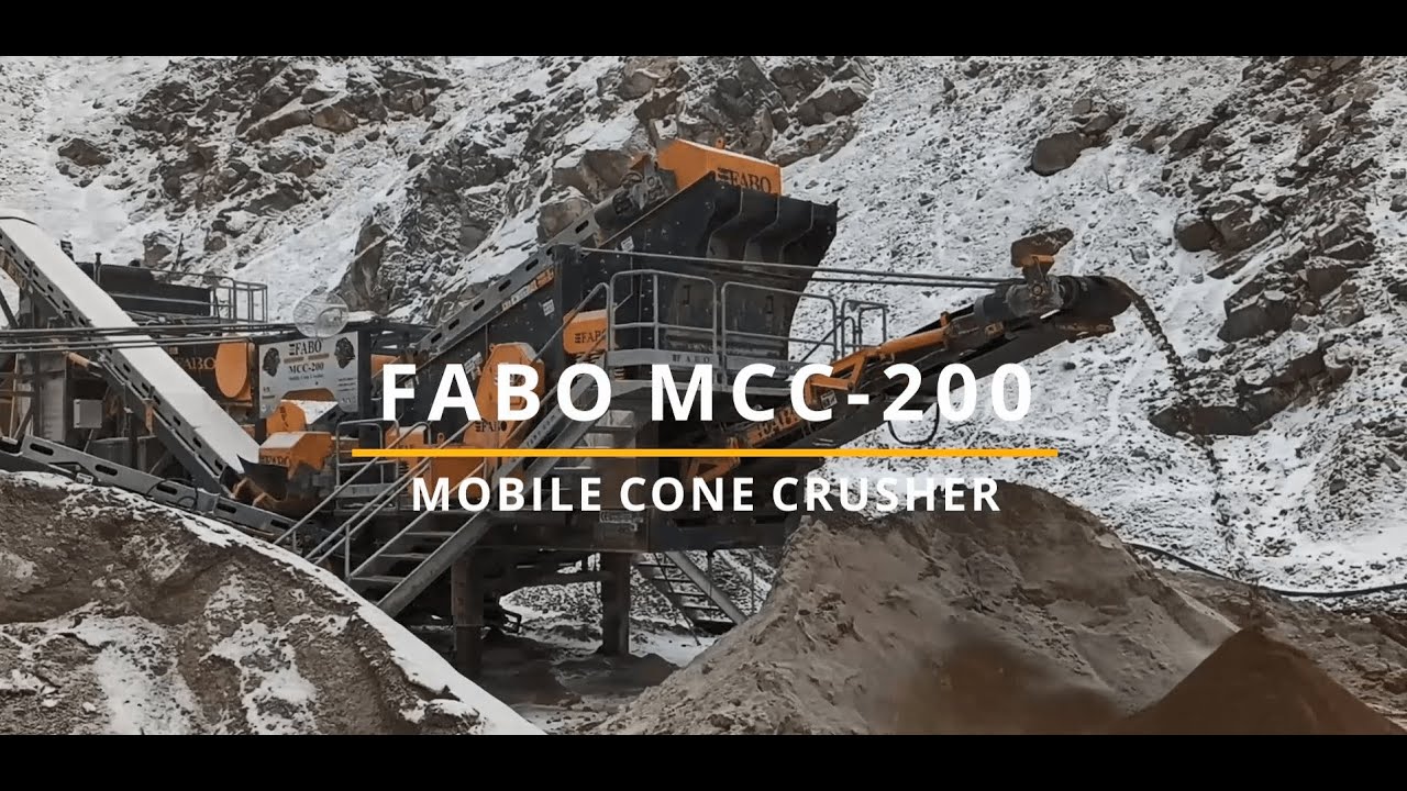 FABO | MCC-200 MOBILE CONE CRUSHER | HIGH CAPACITY | %100 PERFORMANCE