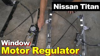 For Nissan Titan 04-10 Front Passenger Side Power Window Regulator w/o Motor 