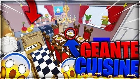 CACHE CACHE SUR MINECRAFT MAP CUISINE GÉANTE ! SALON GÉANT ! PS4 FR