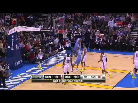 Nene's Christmas dunk on Jeff Green