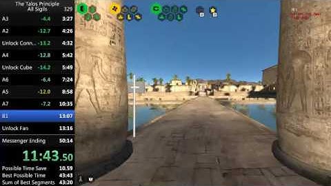 The Talos Principle - All Sigils Speedrun in 47:13 IGT / 47:33 RTA
