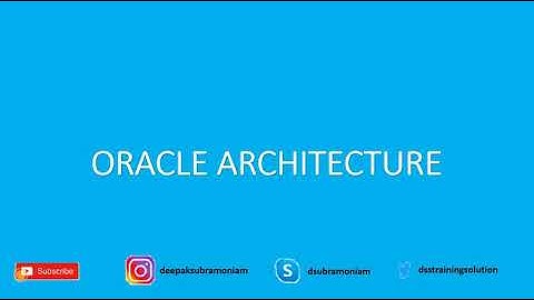 Oracle Architecture -Part 1 Explained in Tamil