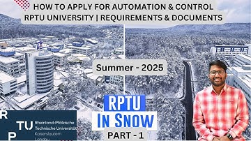 How to Apply for Automation & Control | RPTU University | Part 1 | Requirements & Documents