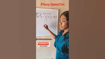 Trick on Binary Operation @onlinemathsexpo