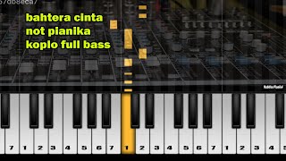 bahtera cinta not pianika mudah