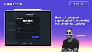 How to implement  Login/Logout functionality in FlutterFlow (updated)