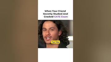 When Your Friend Secretly Studied And Cracked GATE Exam😱😱 || #amitkhurana #memes #gate2026