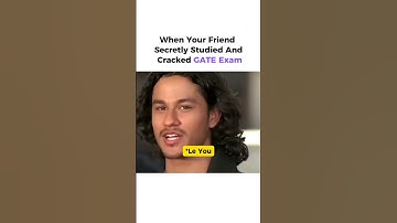 When Your Friend Secretly Studied And Cracked GATE Exam😱😱 || #amitkhurana #memes #gate2026