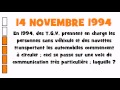 CEST ARRIVÉ LE 14 NOVEMBRE 1994