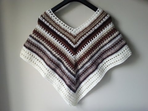 JAK ZROBIĆ PONCZO NA SZYDEŁKU? CROCHETED PONCHO