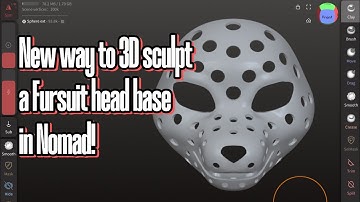New way of making 3D sculpted Fursuit head bases in Nomad!