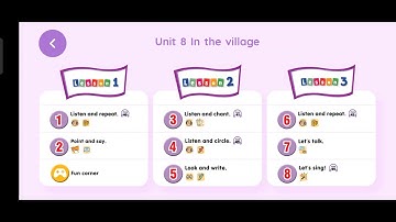 Tiếng Anh 2 Unit 8: In the village Lesson 1,2