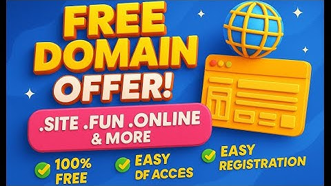 How To Get FREE Domain For 1 Year | #freedomain | No Credit Card Needed    #domainregistration
