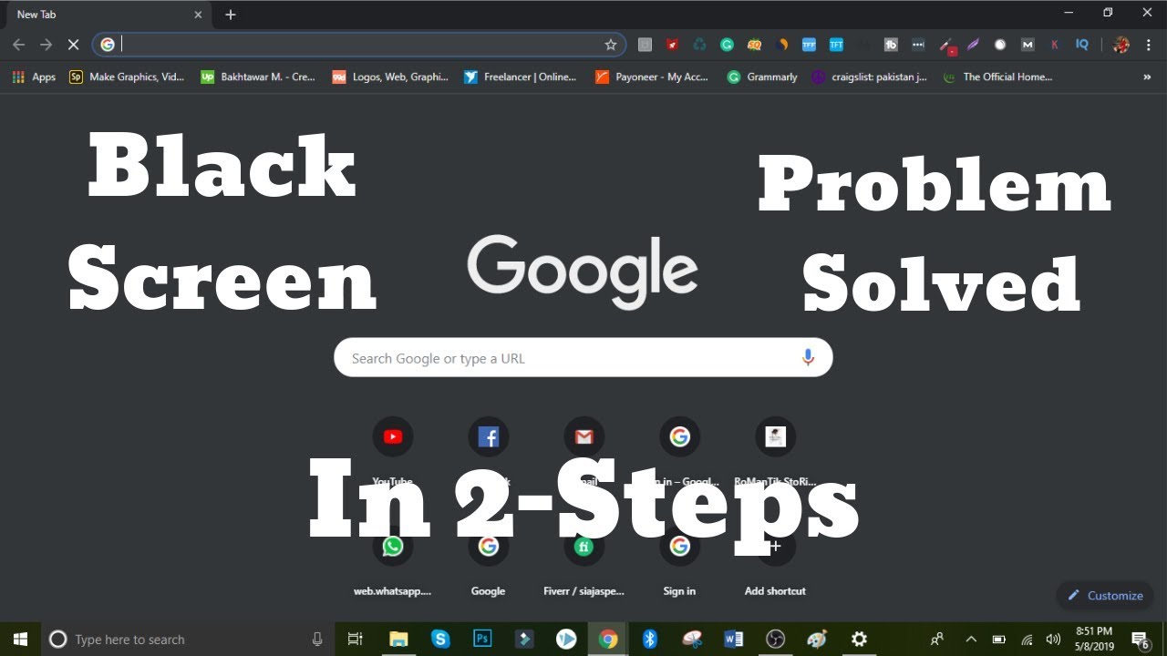 Google Chrome Screen Got Black Problem Solved Here YouTube