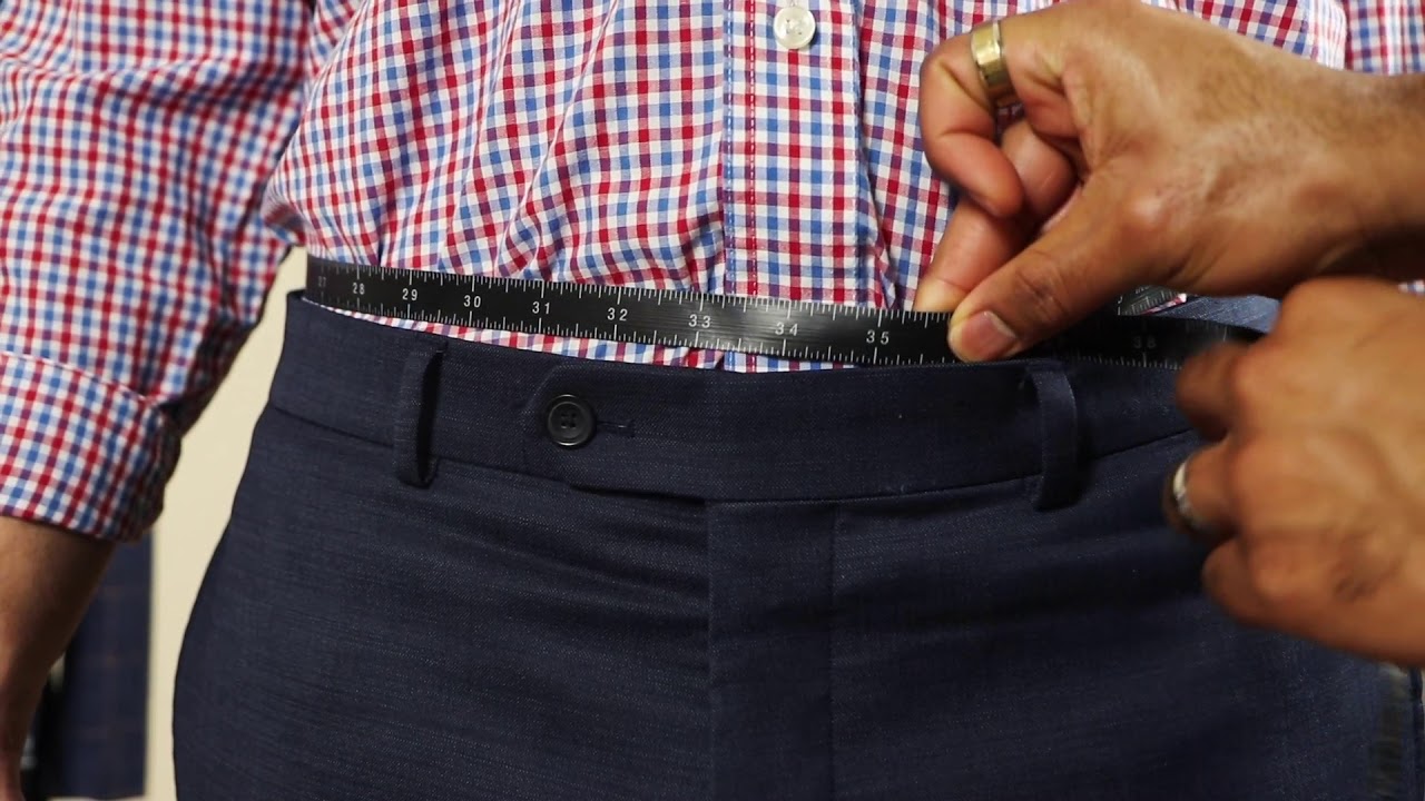 How to measure yourself for custom clothing - Waist - YouTube