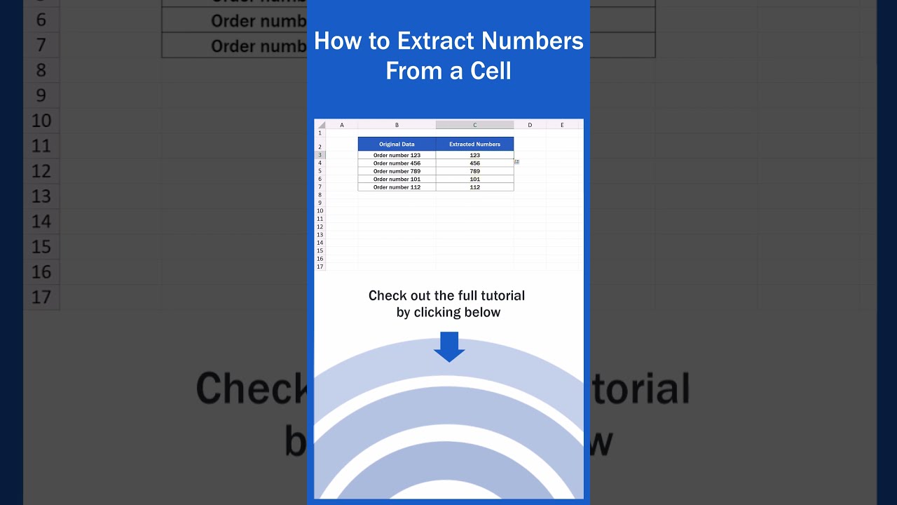 How To Extract Numbers From A Cell In Excel