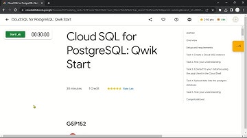 Cloud SQL for PostgreSQL: Qwik Start | GSP152 | Solution