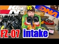 FZ-07 Intake & Air Filter, K&N vs DNA