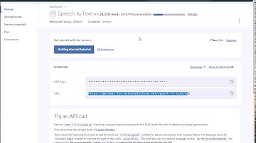 EasyVSL, Speech-To-Text, Watson API set up.