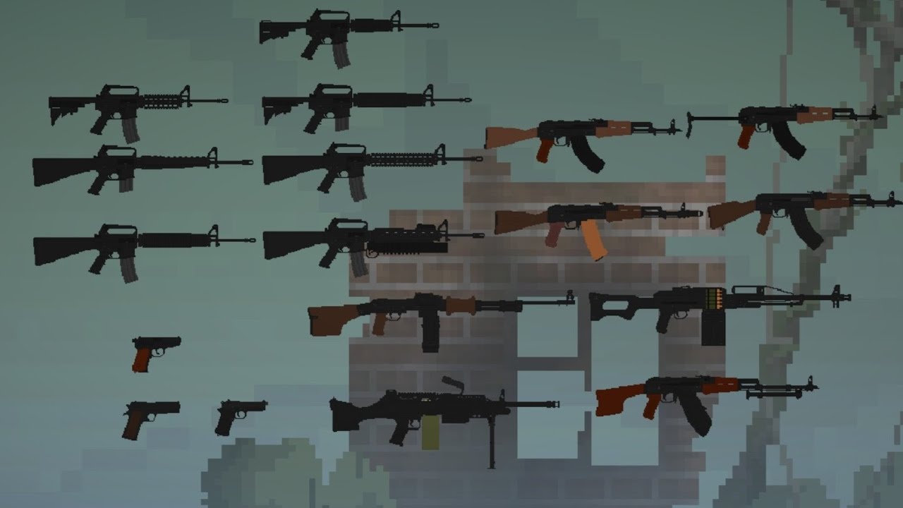weapons pack of the cold war melon playground mod - YouTube