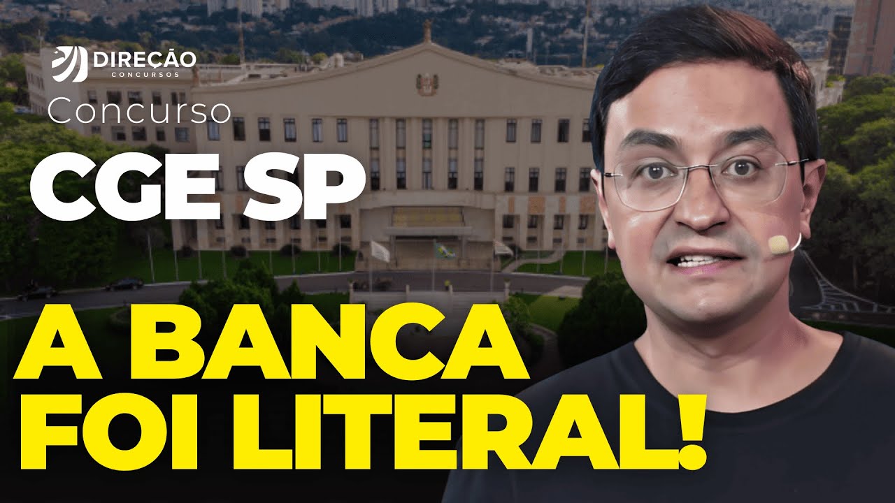 CONCURSO CGE-SP - GABARITO EXTRAOFICIAL DE DIREITO ADMINISTRATIVO - YouTube