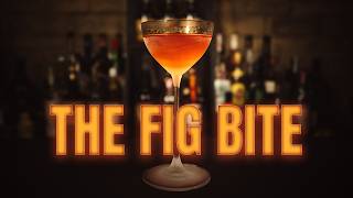Make a STUNNING WINTER COCKTAIL with HOMEMADE FIG SYRUP