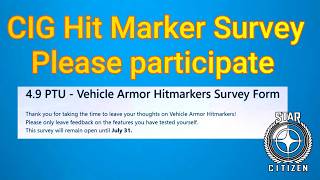 4.8.3 CIG Hit Marker survey - Please participate