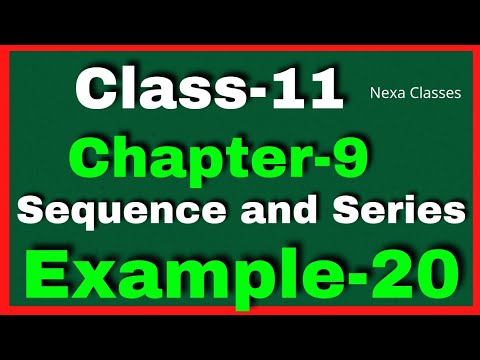 Example20 Chapter 9 Class 11 Math ||Example20 Class11 Ch9 NCERT Math ||Chapter 9 Example20  Class11