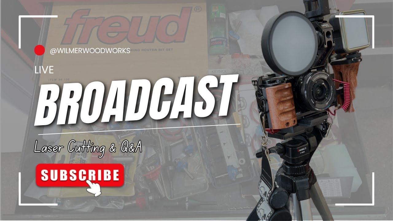 🔴 WilmerWoodWorks LIVE: Designing & Cutting!