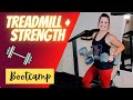 TREADMILL + STRENGTH Bootcamp HIIT Workout - Interval Runs and Strength Training!