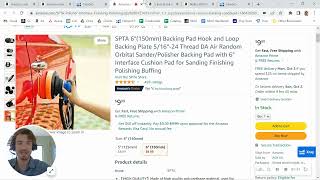 ASIN Review: Elitexion 6 inches Backing Plate for Polishing Buffering Soft - B07JPBVXXL - Amazon FBA screenshot 2